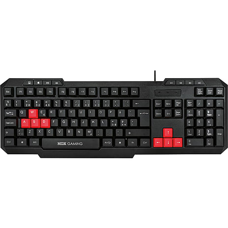 Nox 104 keys keyboard - rød