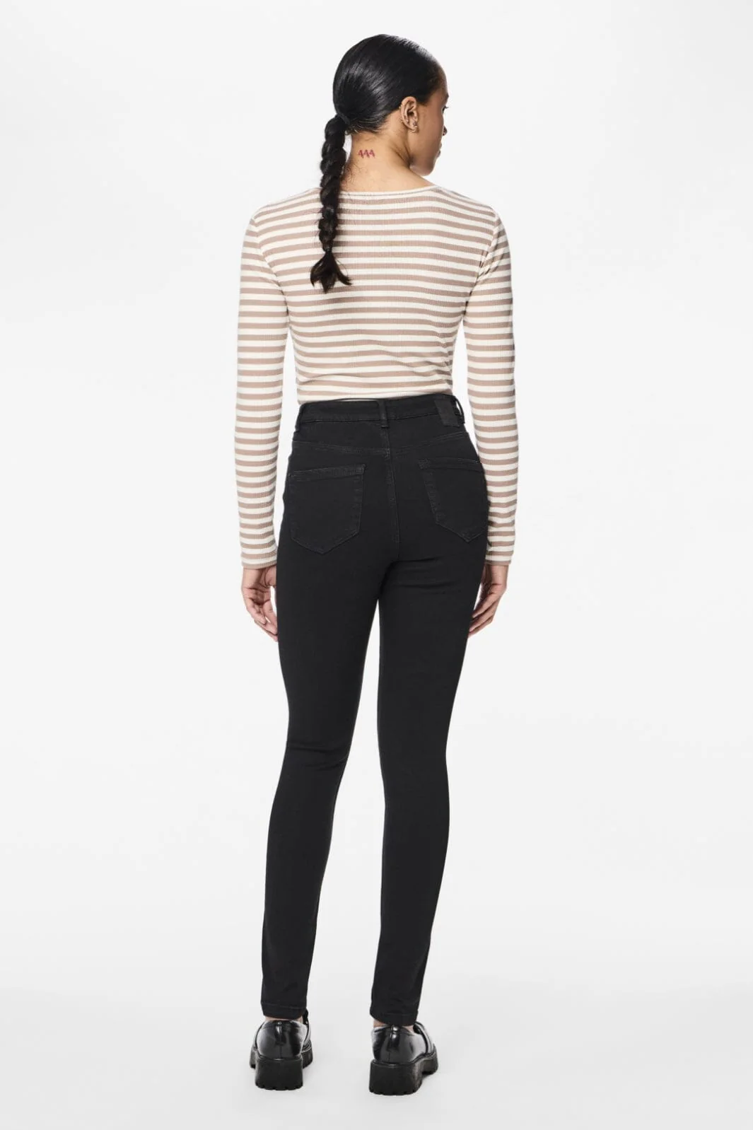 Pieces PcHighFive Flex Black Skinny Jeans