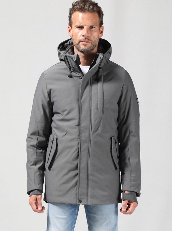 Gabbiano - Parka - Steel Grey - Winterjas - Met Afritsbare Capuchon