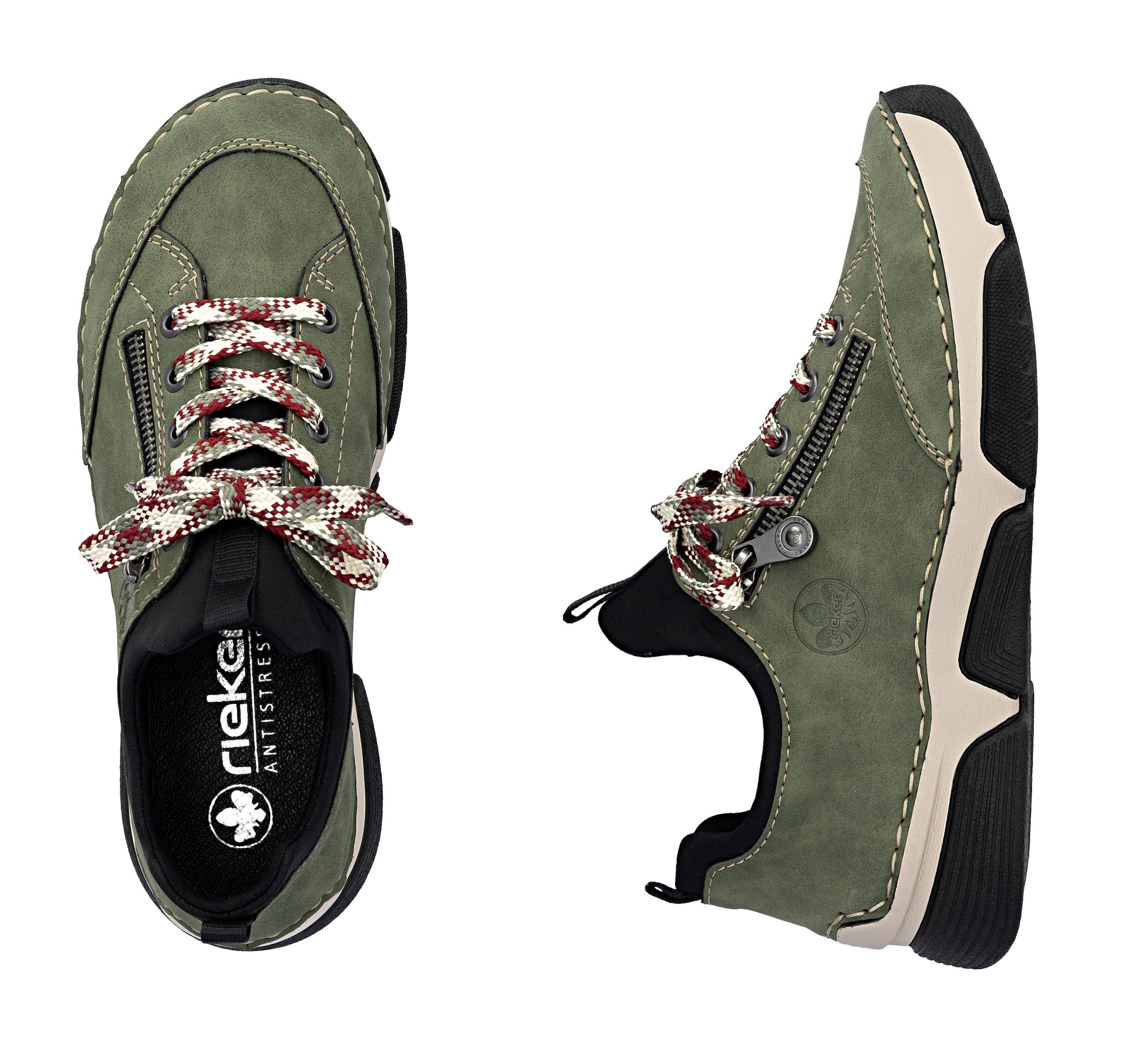 Rieker Slip-On Sneaker  Schlupfschuh, Halbschuh, Freizeitschuh mit weicher Innensohle