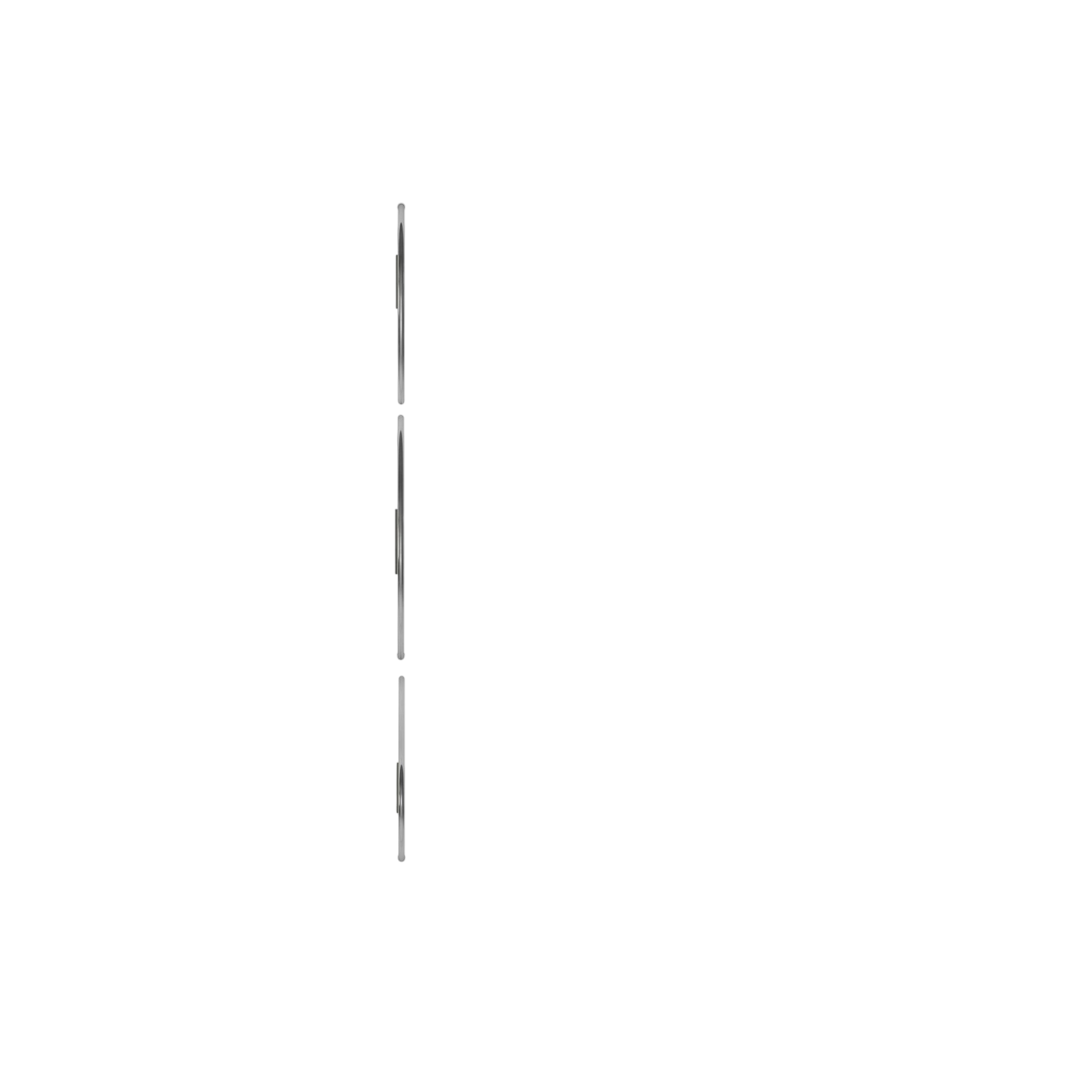 Spiegel Hubba Pebble 3er Set, Schwarz