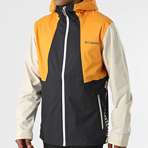 Veste Zippée Capuche Inner Limits 1893991 Beige Noir Orange
