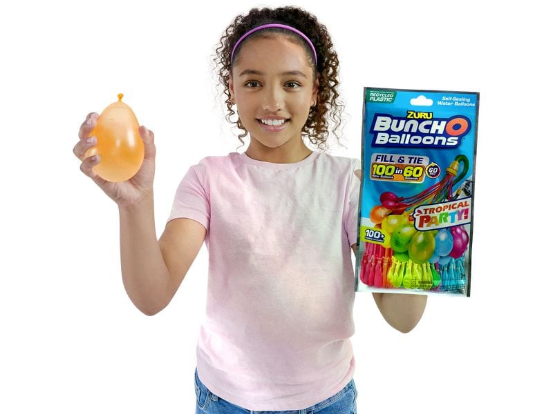 Zuru Wasserballon Bunch O Balloons – Tropical Party Selbstbindende, schnell befüllbare Wasserballons