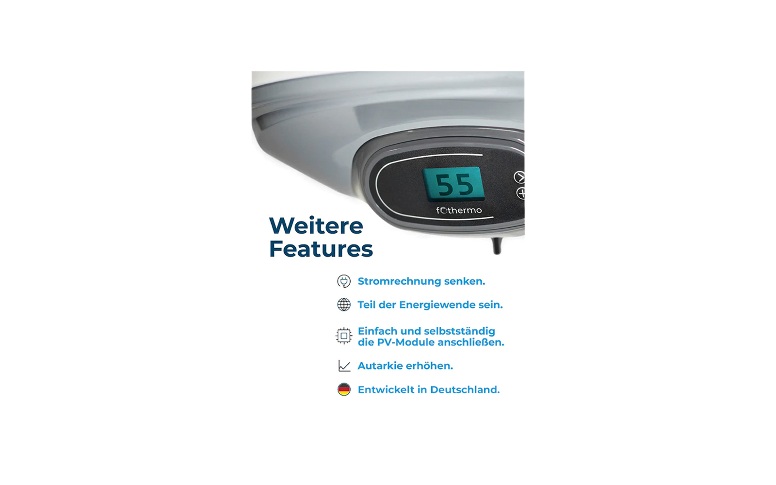 Fothermo 30 L photovoltaischer Hybridboiler