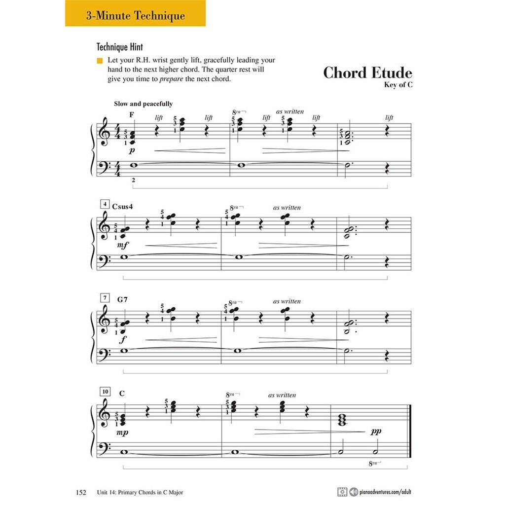 Hal Leonard Adult Piano Adventures All-In-One Book 1 Spiral Bound pianoboek met online media