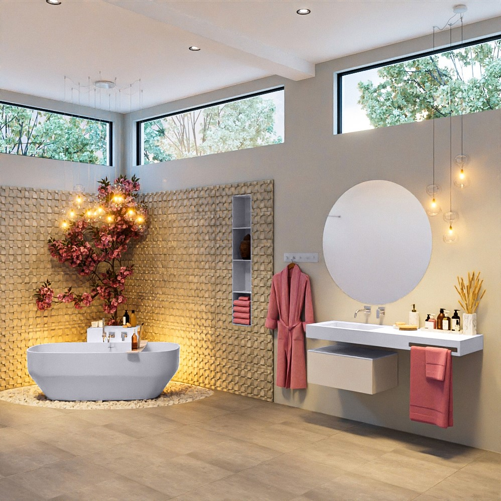 Mondiaz Stone vrijstaand bad 170x75cm kleur cale