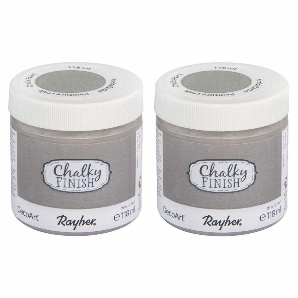Peinture craie chalky finish 236 ml - gris clair