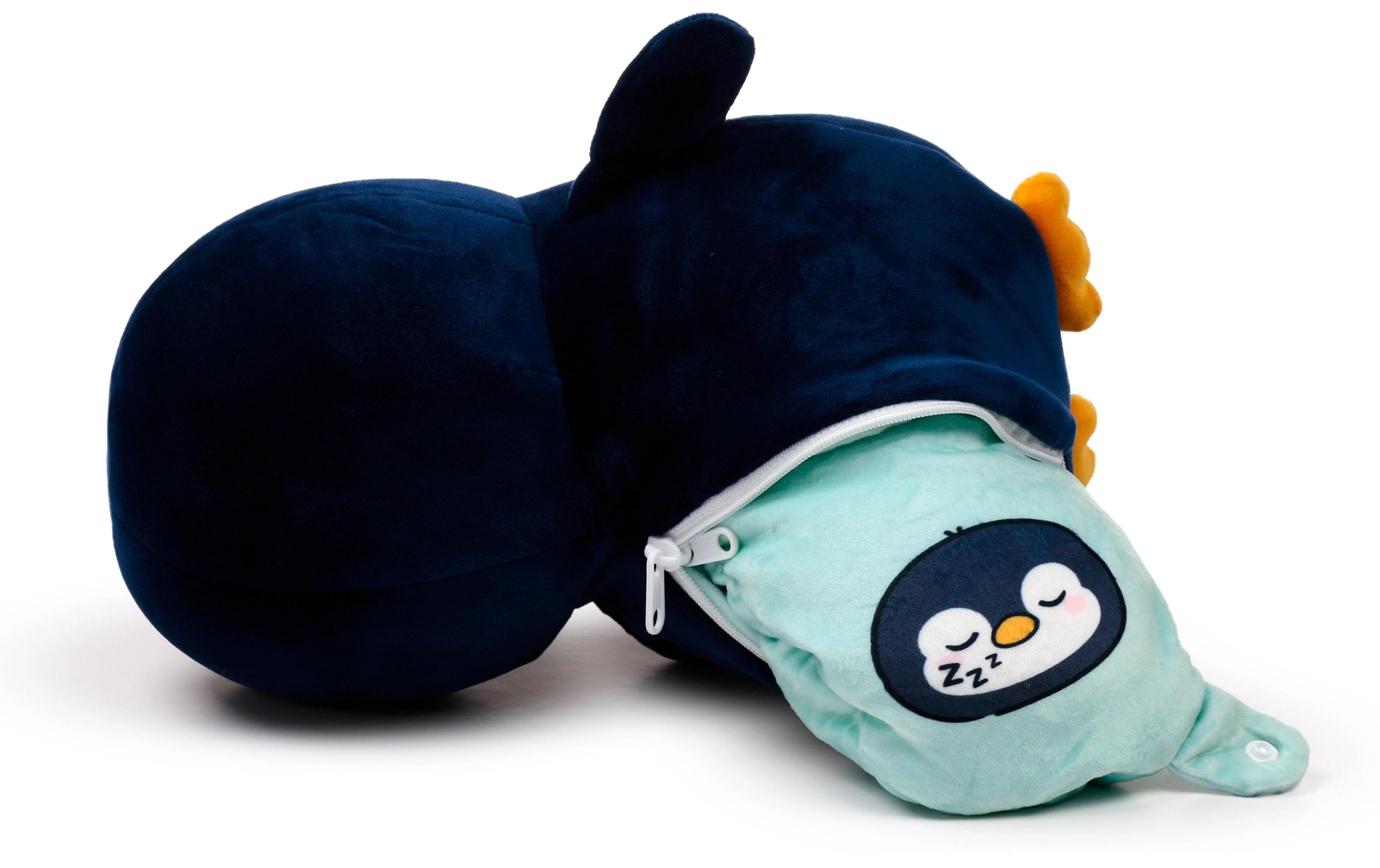 Reisekissen Plüsch 2 in 1 PinguinPlüsch Memory Foam Reisekissen