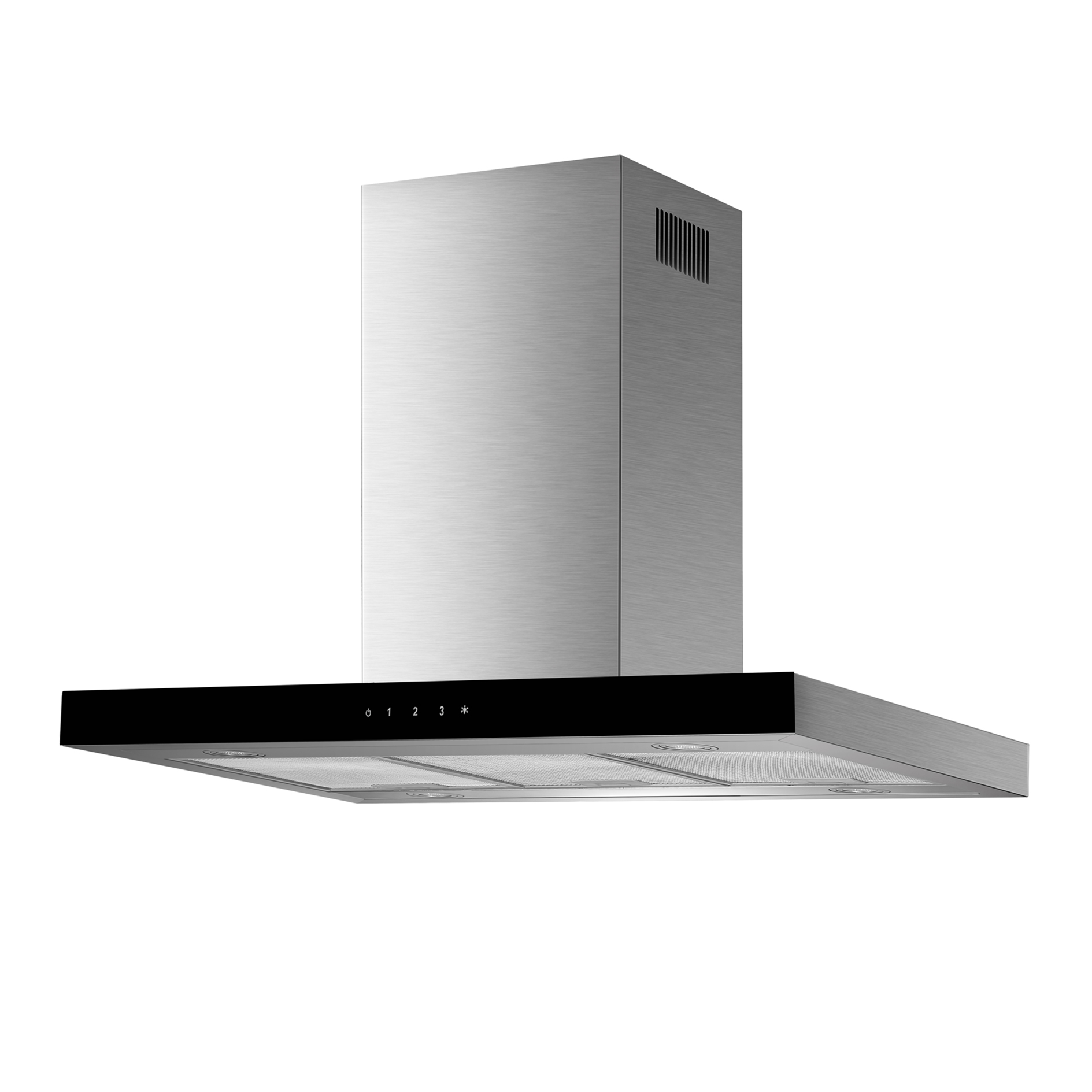 RESPEKTA Winkelküche mit Insel - Lärche weiß - Wildeiche - mit E-Geräten - 310x172+124 cm