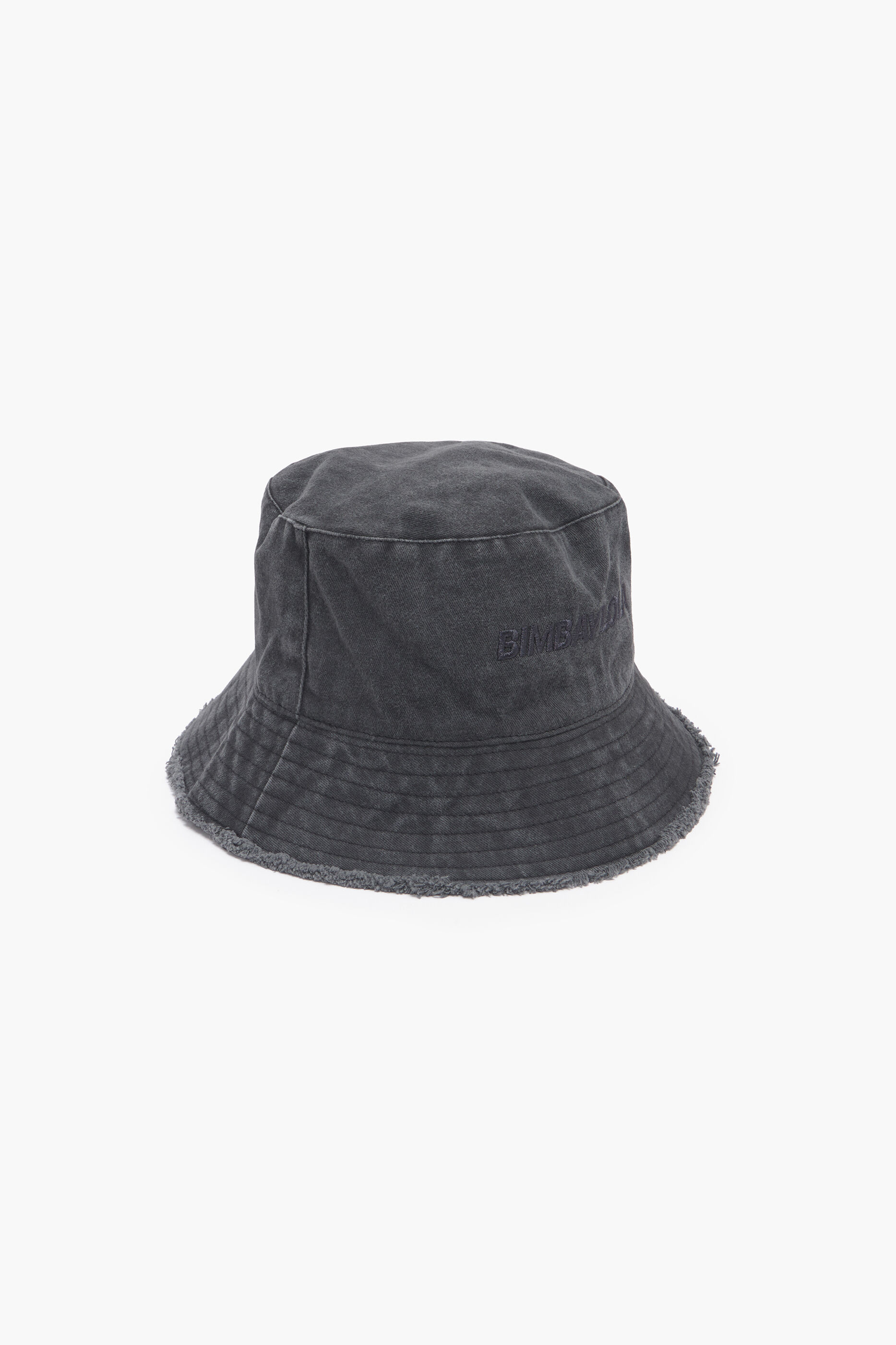 Chapéu de pescador preto lavado