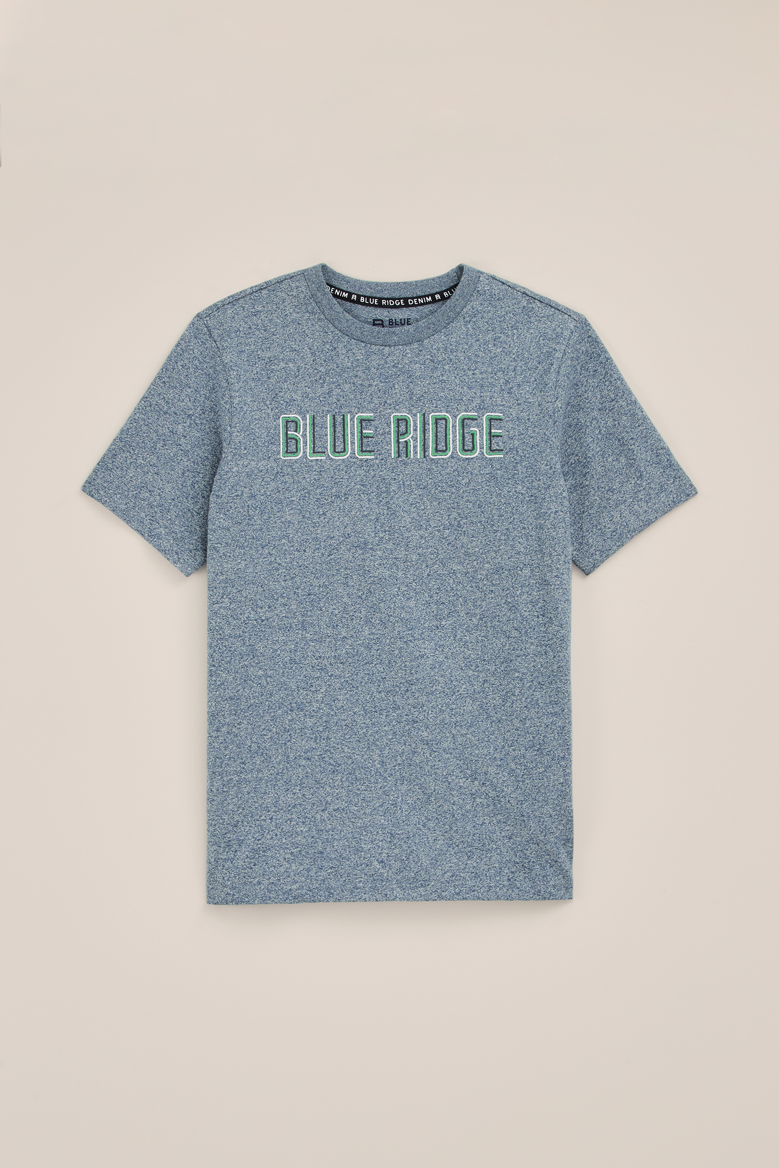 Jongens T-shirt met opdruk Blue Ridge Blauw