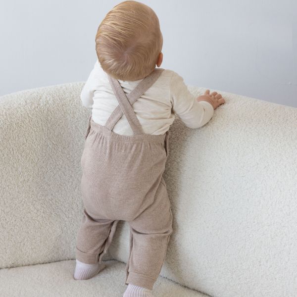 Feetje The Magic is in You Rib Tuinbroek - Taupe Melange