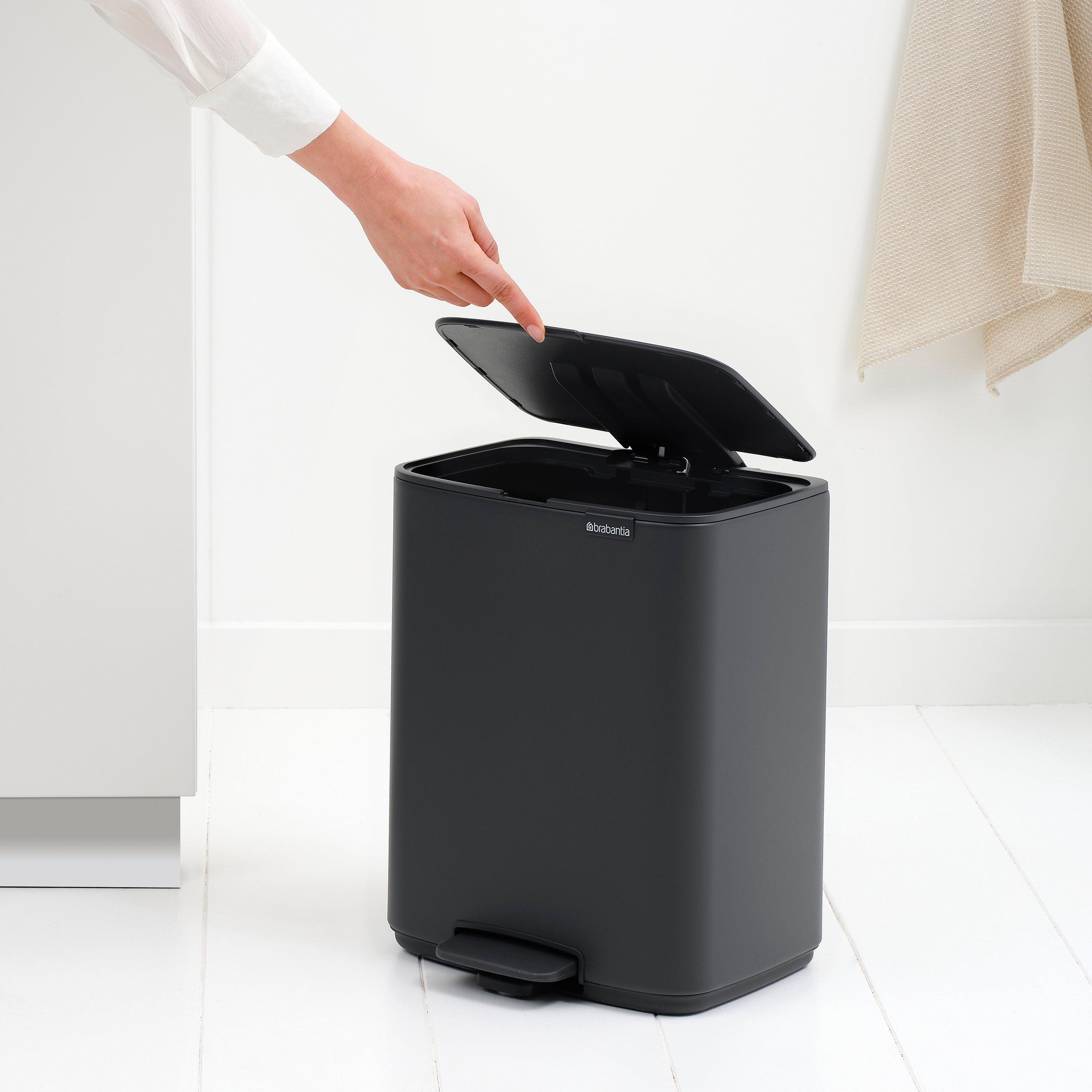 Brabantia Bo Pedaalemmer 12 L - Mineral Infinite Grey