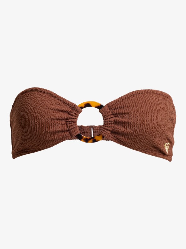Roxy Sunshine Bandeau Haut de bikini bandeau Marron Femme