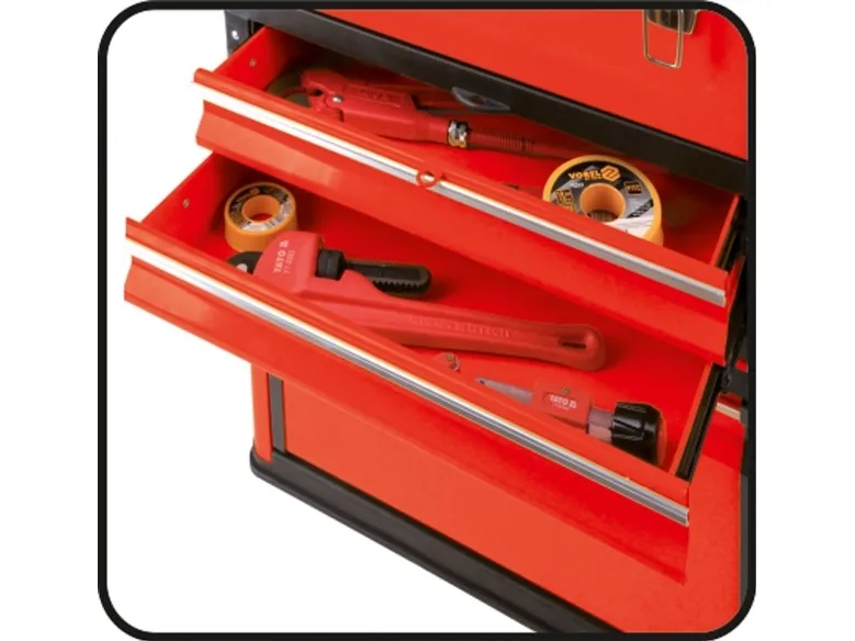 Yato YT-09101, Værktøjskiste, Metal, Sort, Rød, 45 kg, 520 mm, 320 mm