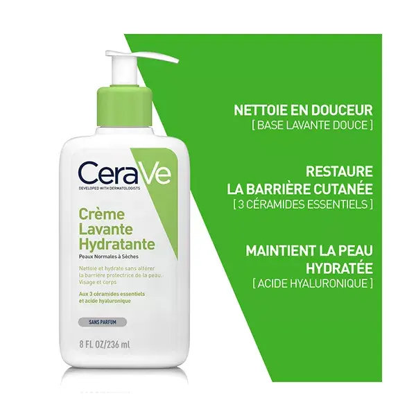 Creme de Limpeza e Hidratação CeraVe para Rosto e Corpo 473ml