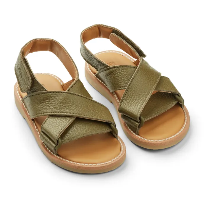 Liewood Sandales Cuir Jady | Vert kaki
