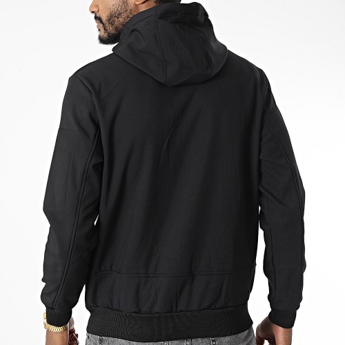 Veste Zippée Capuche E342 Noir