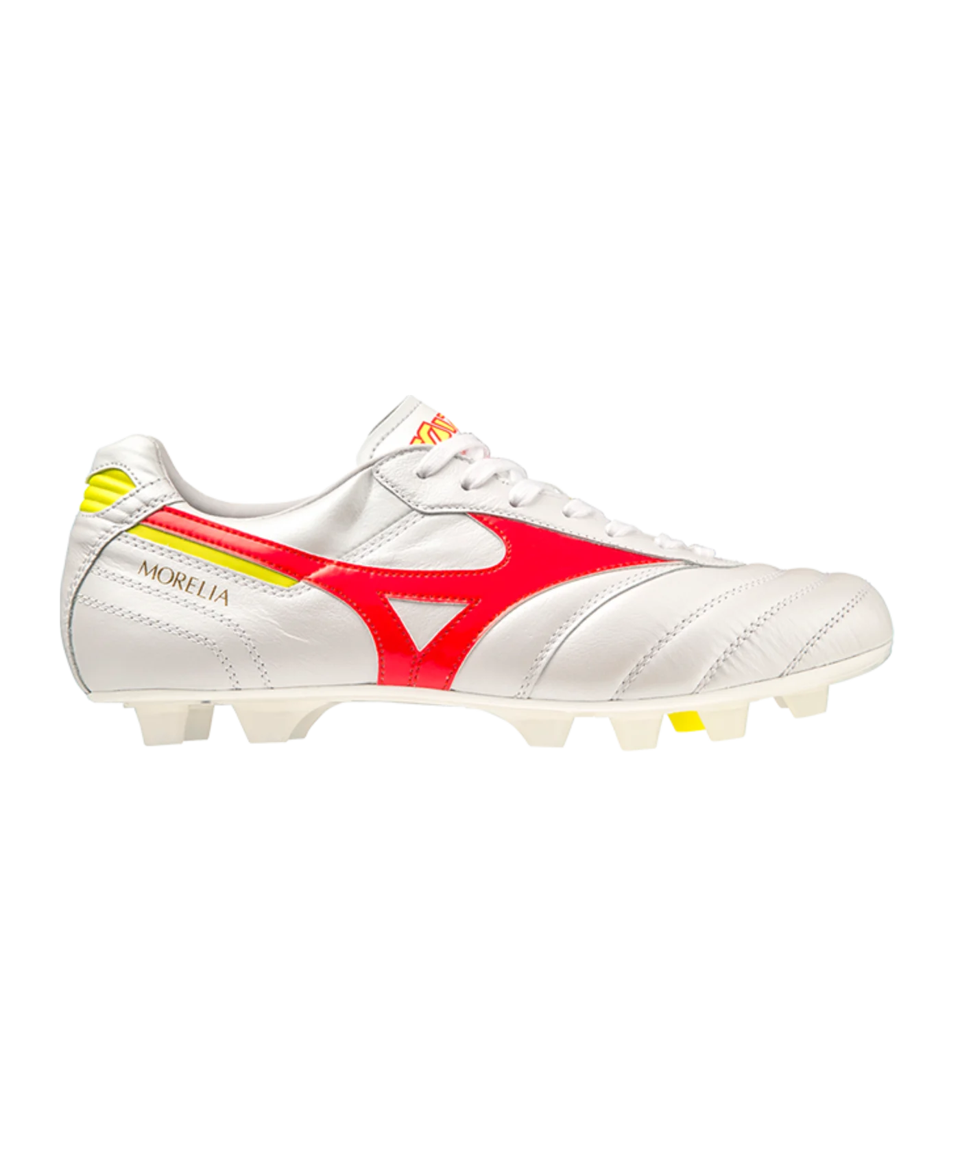 Mizuno Morelia II Made in Japan FG Release Weiss Rot Gelb F64