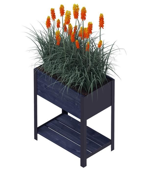 Upyard Holz-Pflanzkasten ModernBox mit Ablage,