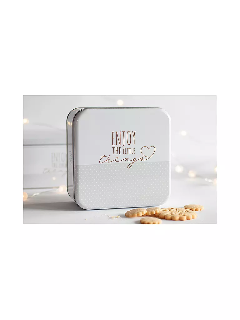 STAEDTER Gebäckdose ENJOY THE LITTLE THINGS 21x21cm Creme  creme