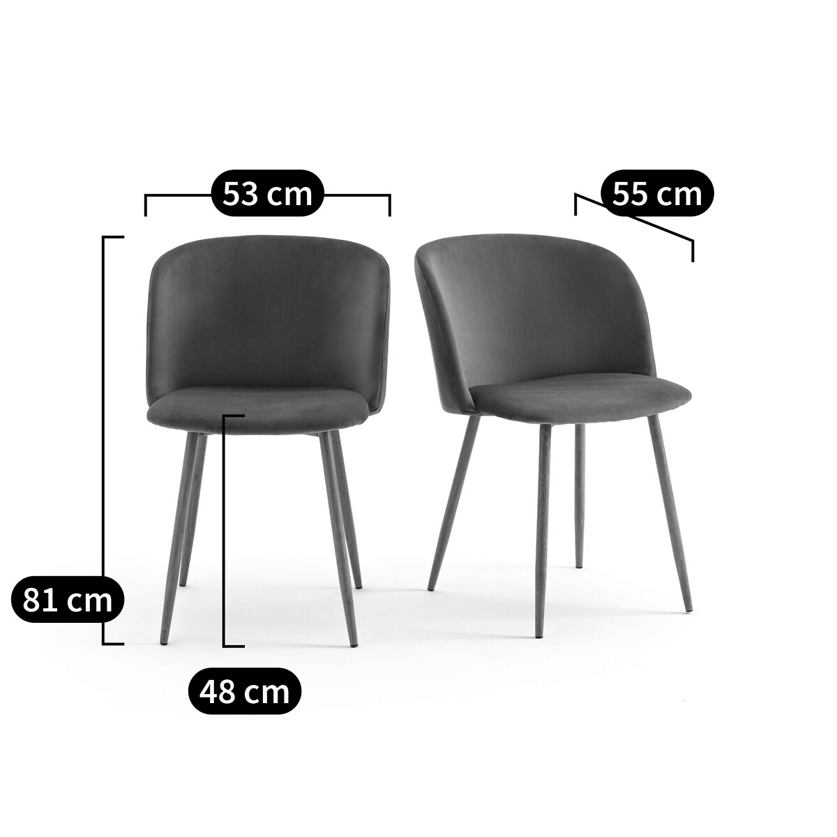 LA REDOUTE INTERIEURS<br>Conjunto de 2 mesas e poltronas Lavergne