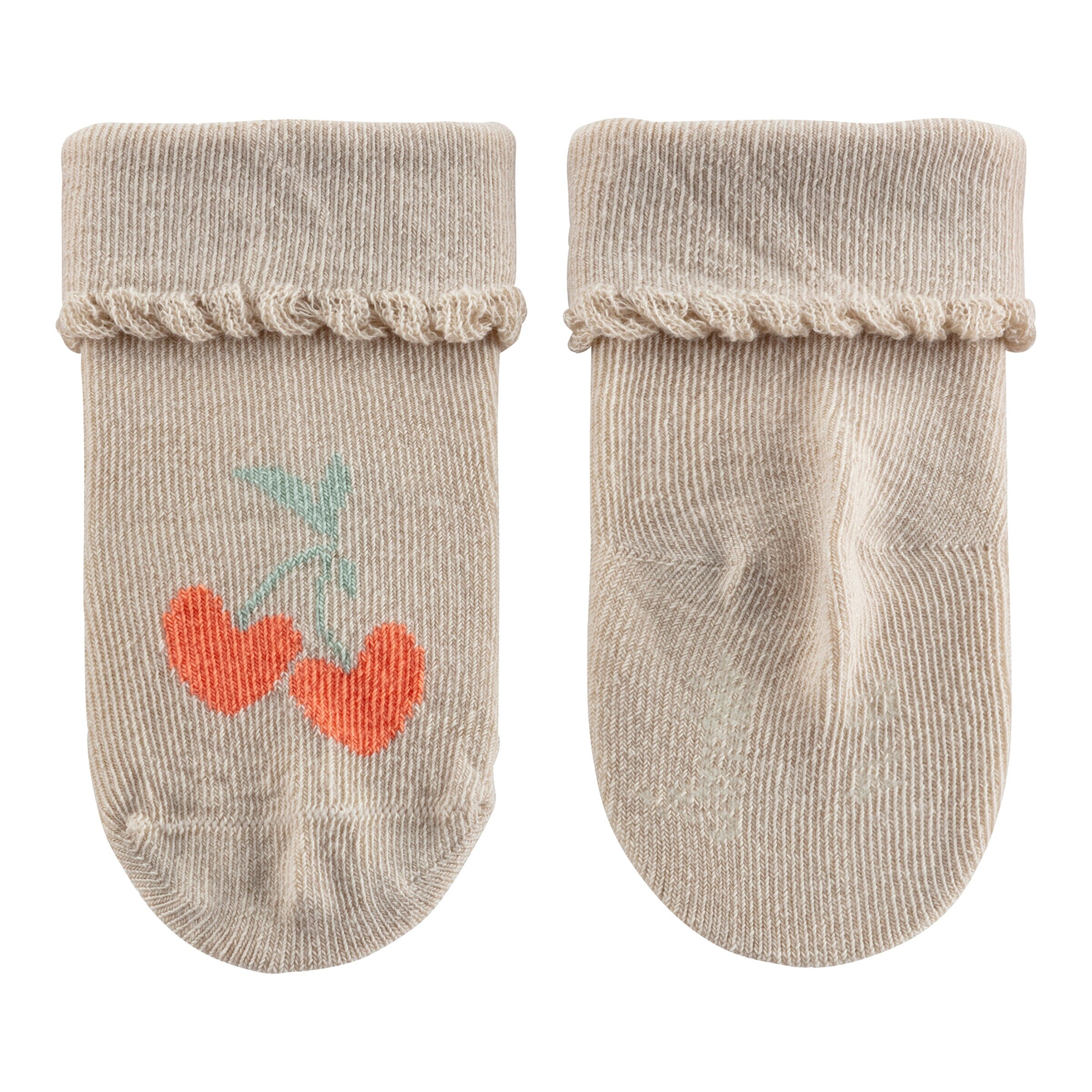 Sterntaler 3er-Pack Socken Erdbeeren Ajour beige/natur/rosa