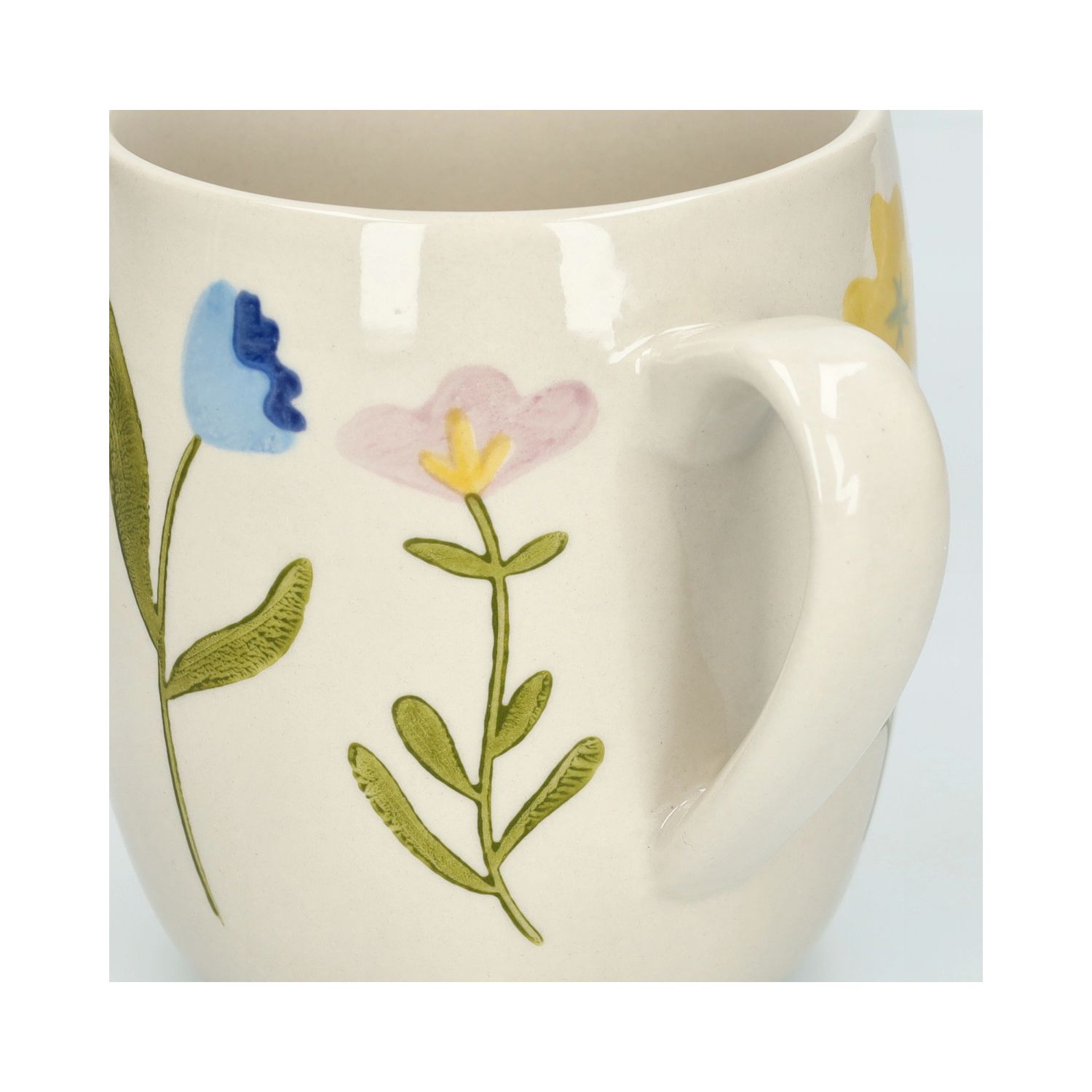 Theemok, steengoed, wilde bloemen, Ø 9,5 cm