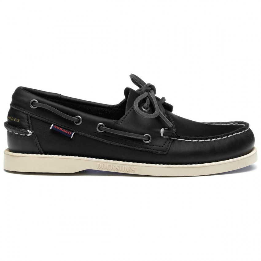DOCKSIDES PORTLAND WAXED BACKTAG BLACK