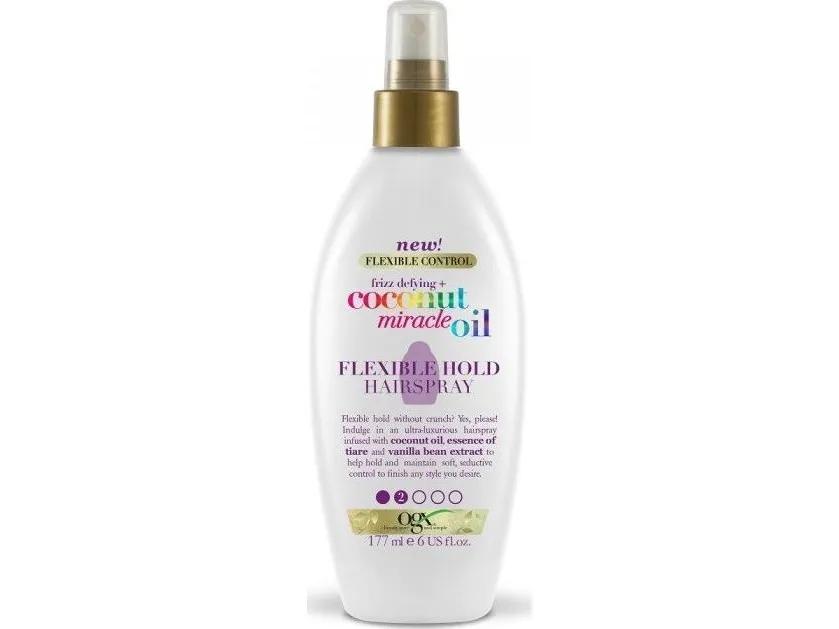 ORGANIX_Coconut Oil Miracle Oil Flexible Hold Hairspray shine spray 177ml