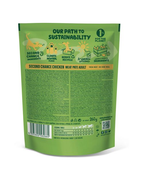 Planet Pet Society Dog Pouch Second Chance Adult - Hondenvoer - Kip 260 g