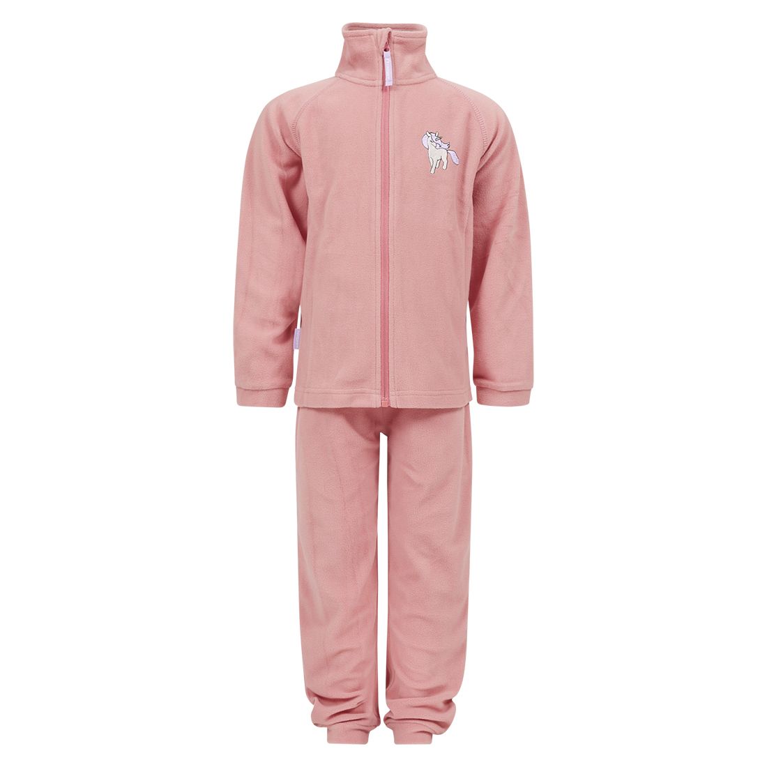Fleecesett med broderi