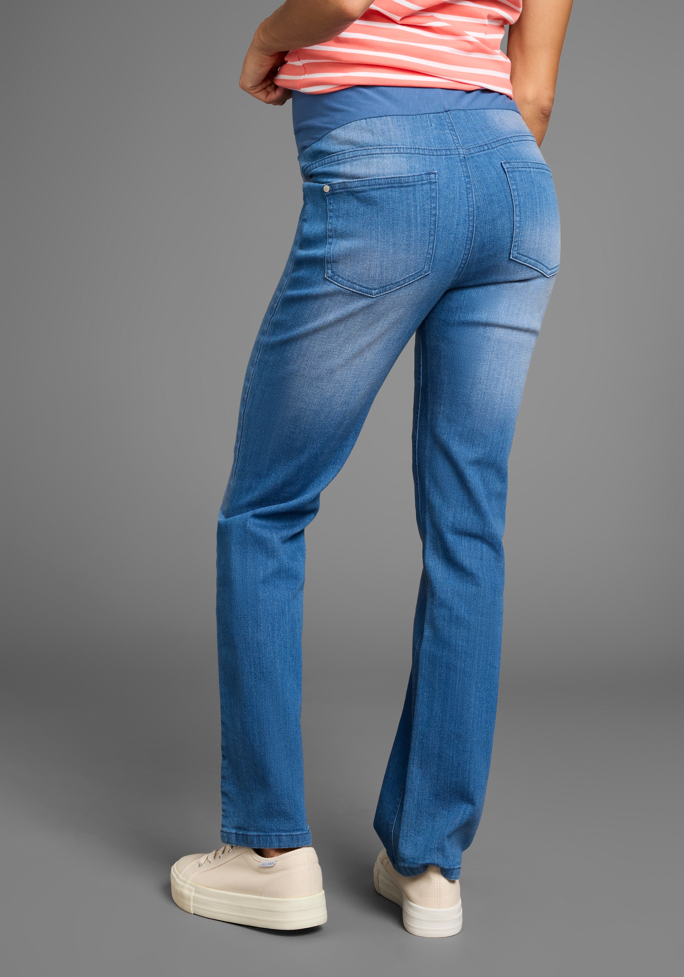 Neun Monate Umstandsjeans »Schwangerschaft-Jeans, straight-fit« Umstandsjeans in gerader Form