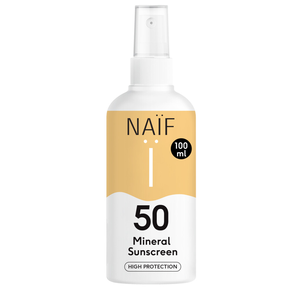 Naif Minerale Zonnebrand Spray SPF 50100 ml