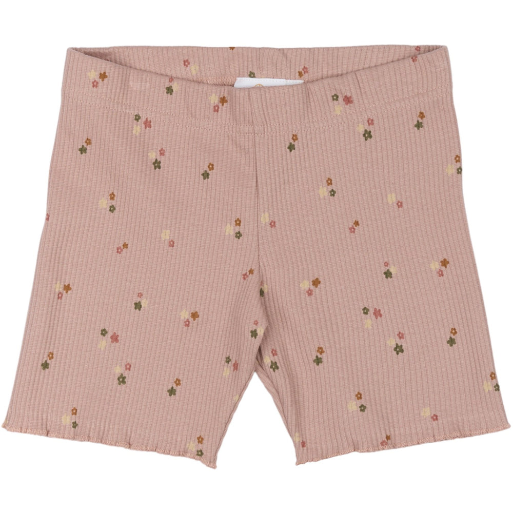 Køb The New Adobe Rose AOP Oreta Tight Rib Shorts