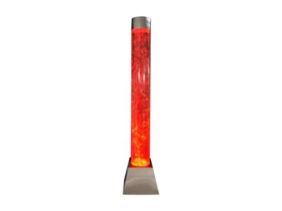 Colonne de bulles d'eau - LEDs à couleur changeante - Argenté - H. 130 cm - WOBY