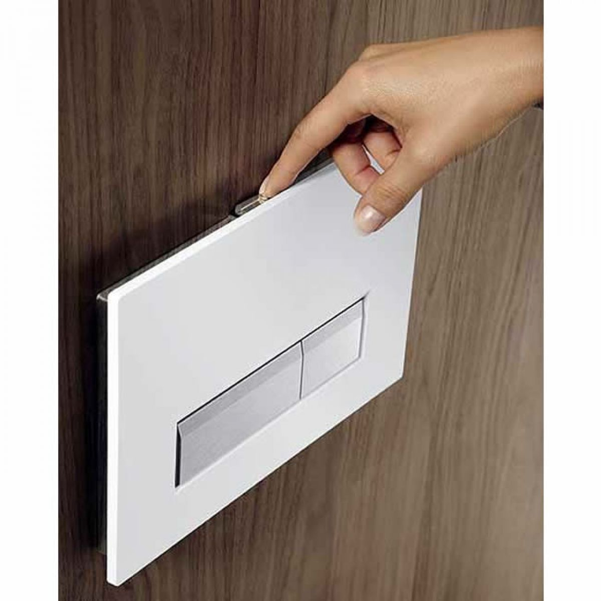 Geberit Sigma 40 bedieningsplaat met geurafzuiging wit glans