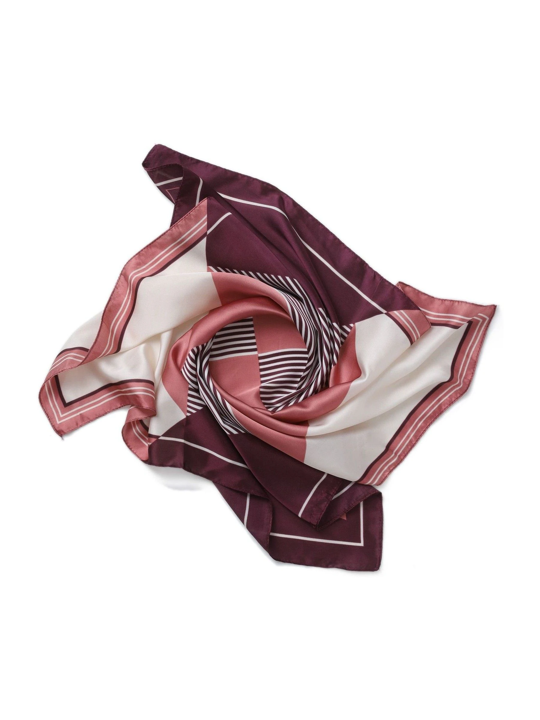 Aela Purple Striped Scarf