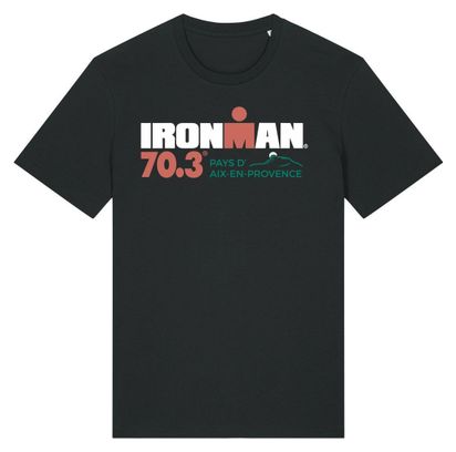 T-Shirt Manches Courtes Ironman 70.3 Aix En Provence Noir Homme