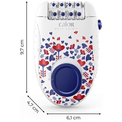 Epilateur électrique Calor Skin Spirit Système de massage EP2904C0 BLANC BLEU