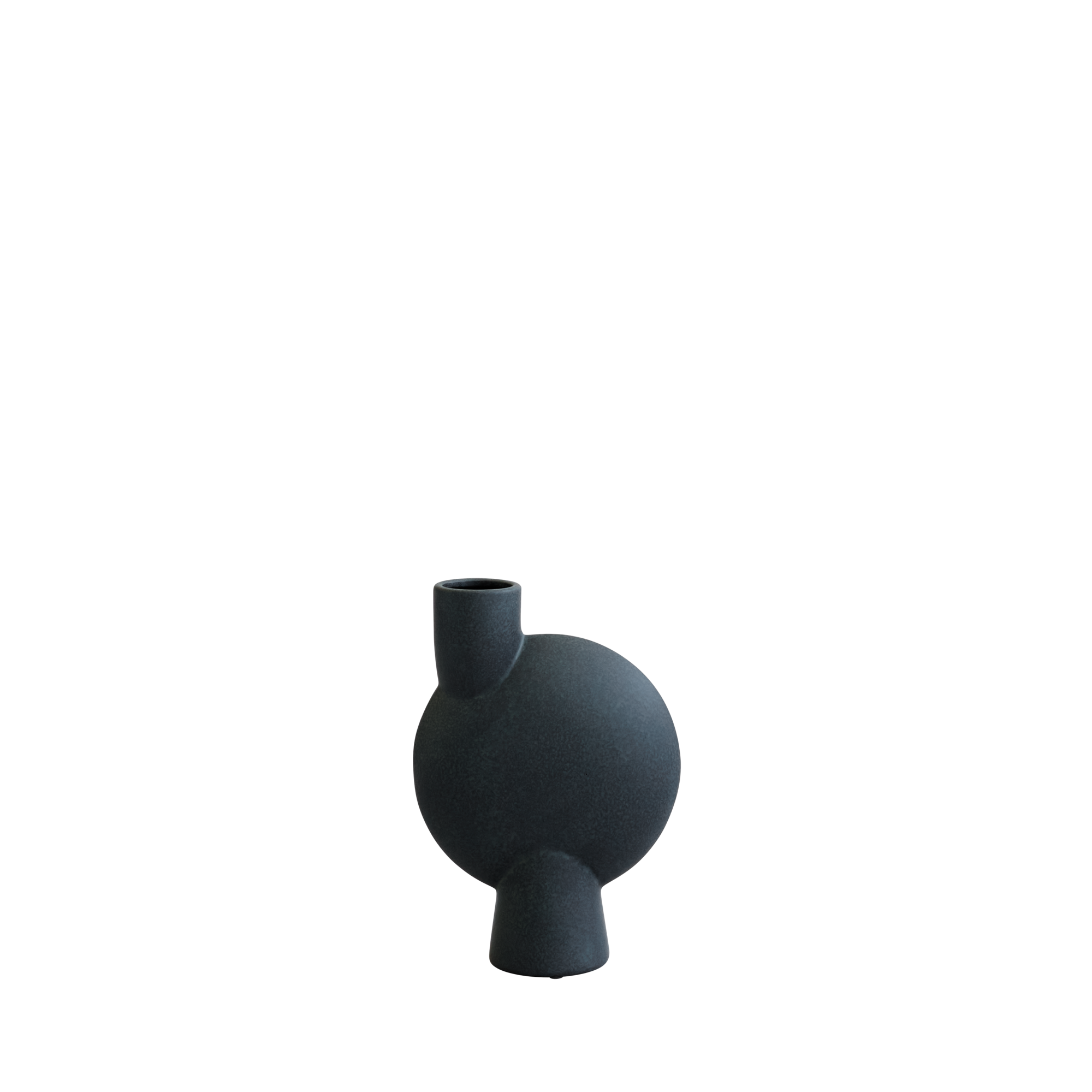 Vaas Sphere Bulb donkergrijs midi
