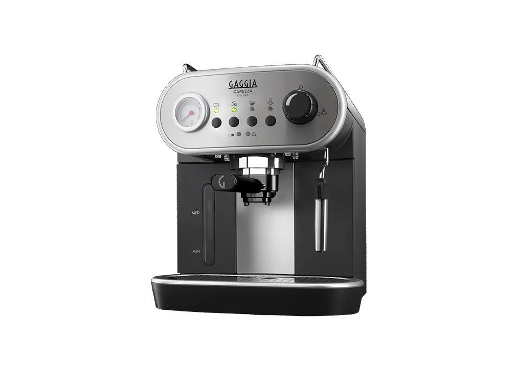 [OUTLET] - Gaggia Carezza Deluxe RI8525 - Kaffemaskine med capuccinatore - 15 bar - blæksort
