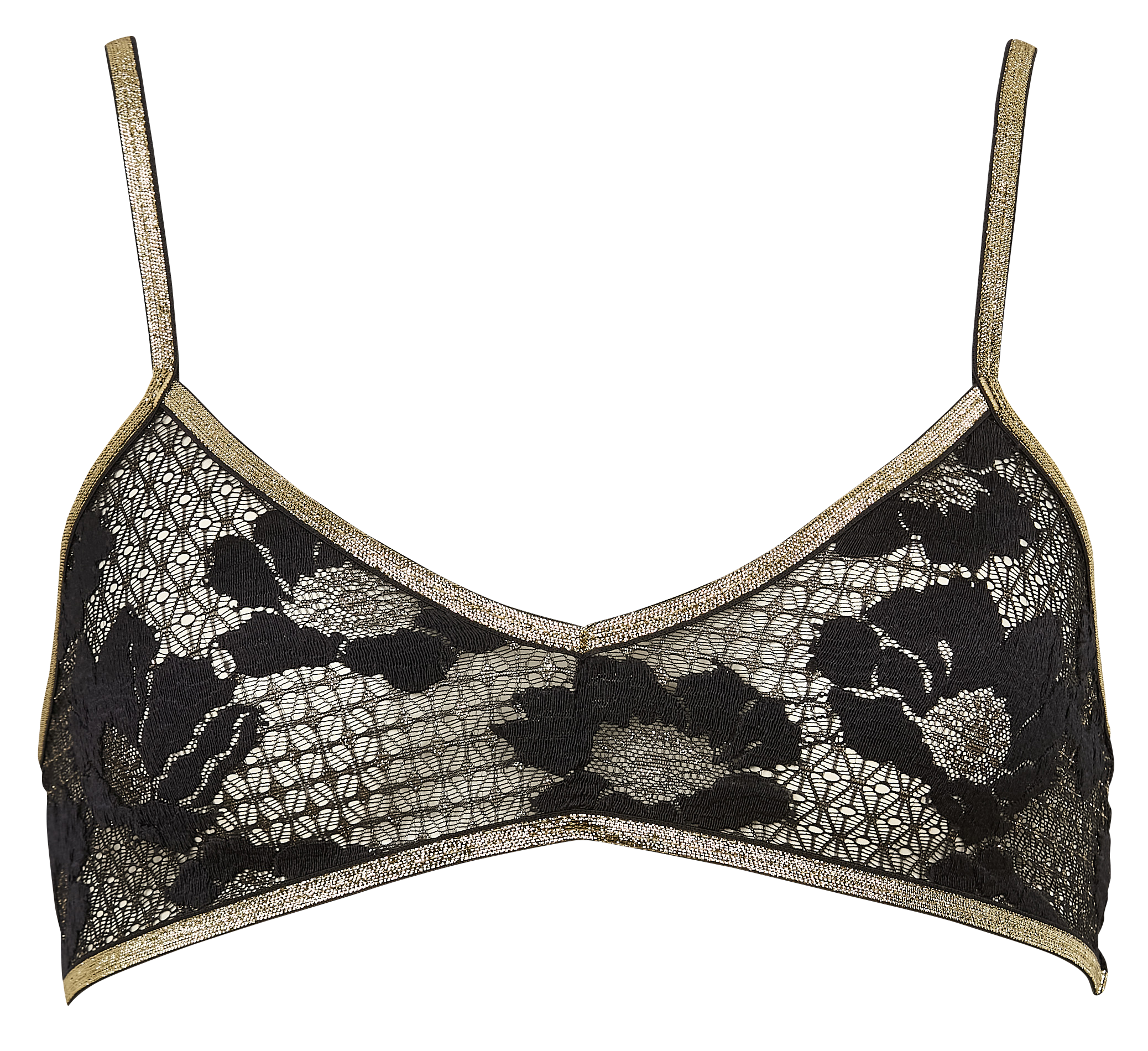 GEORGIA FIESTA - Brassière sans armatures métallisé | Noir