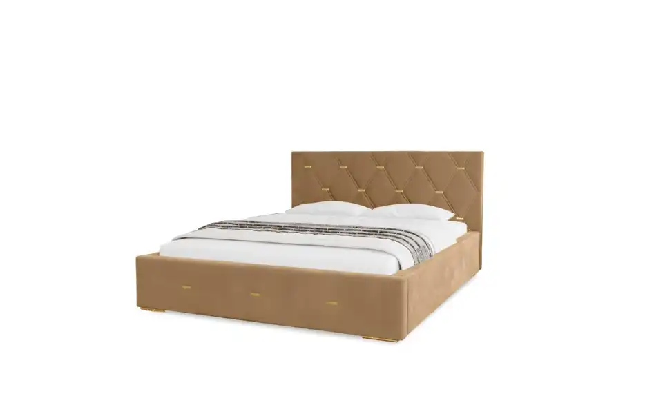 Polsterbett mit Stauraum Golden Premium 120x200 cm Beige