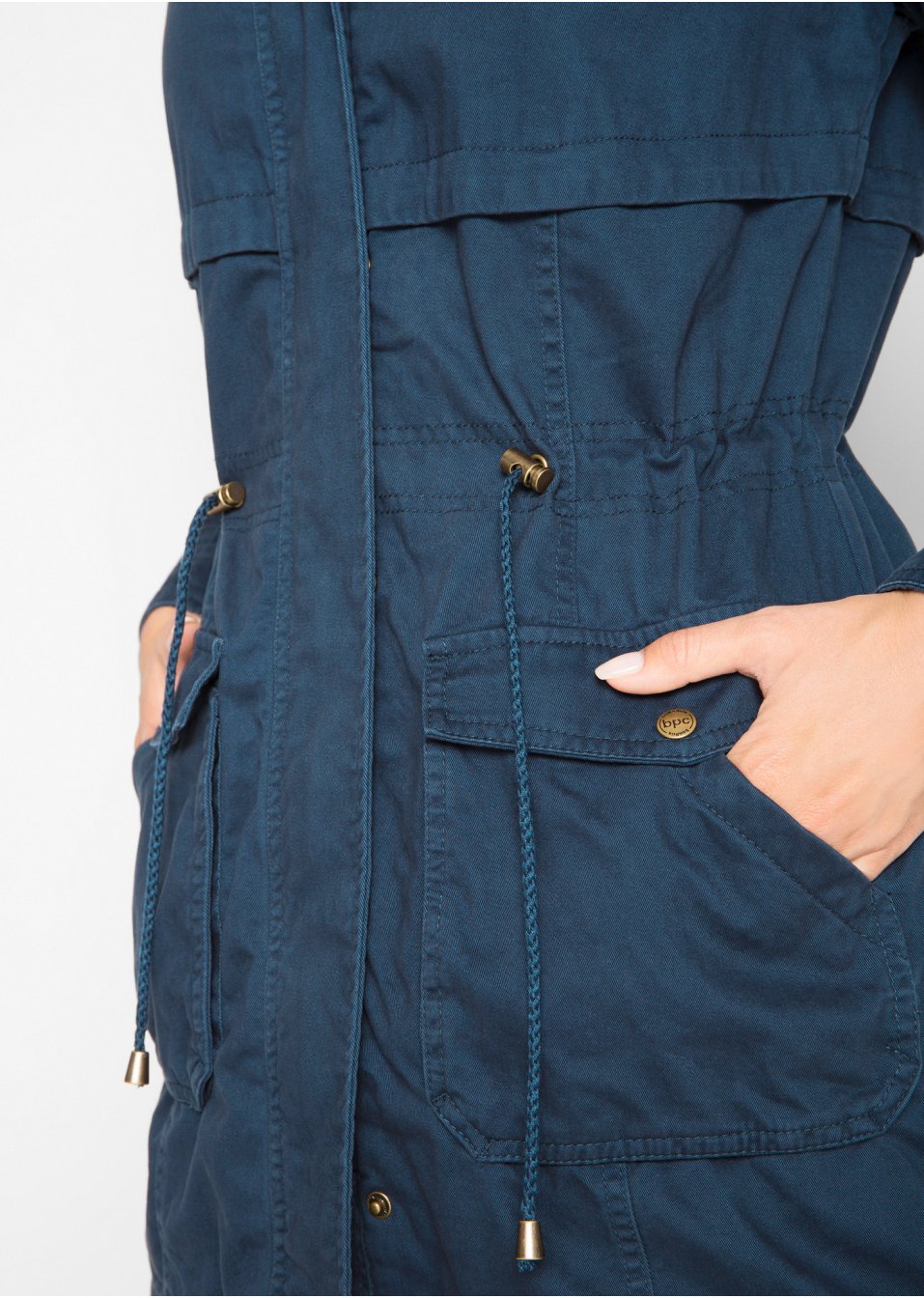 Parka coton avec doublure jersey