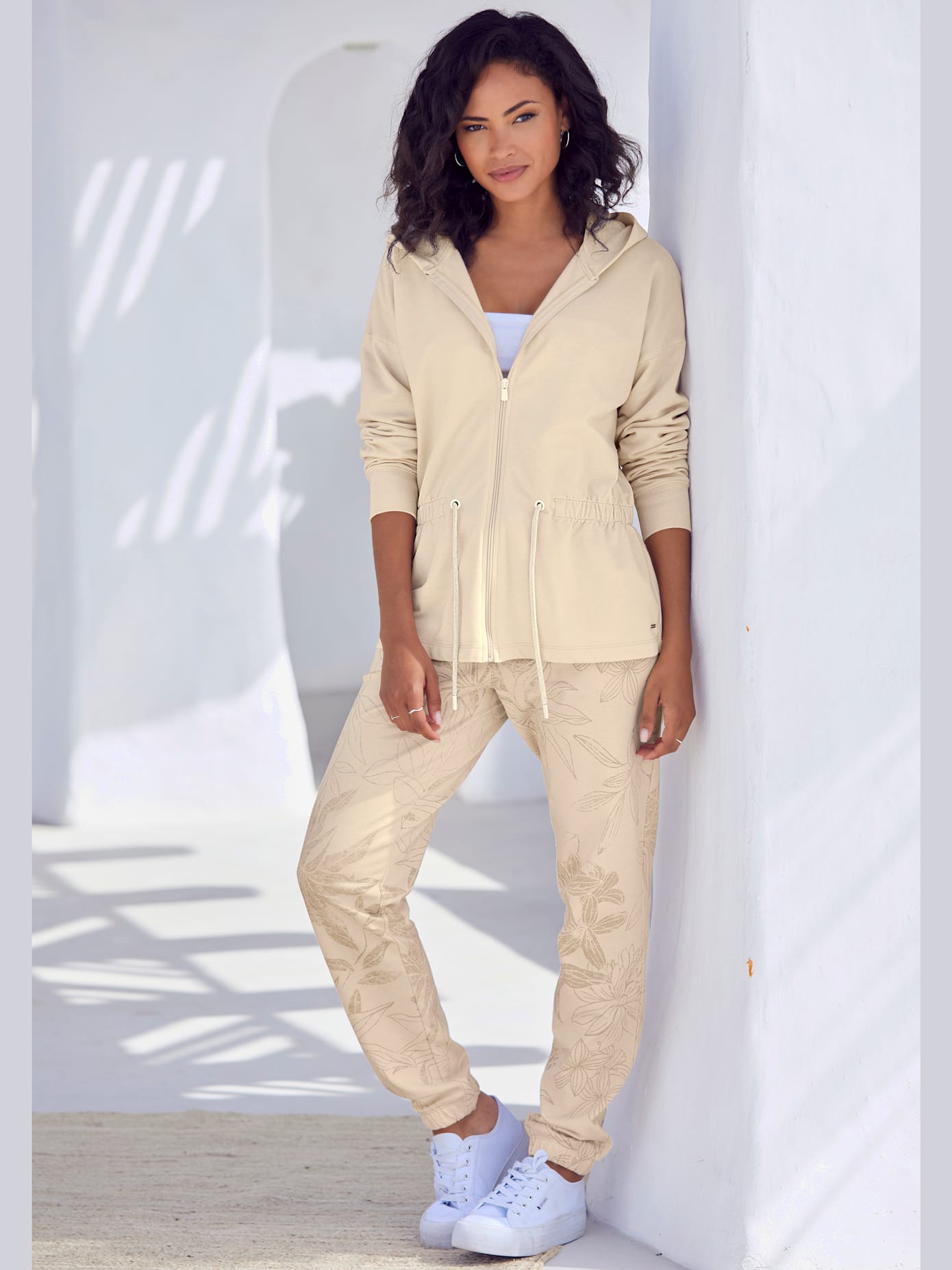 Pantalon lounge pantalon confortable avec imprimé sur toute la surface