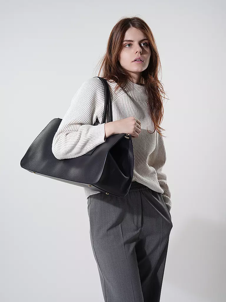 JULIA SKERGETH Ledertasche - Shopper Large dunkelblau