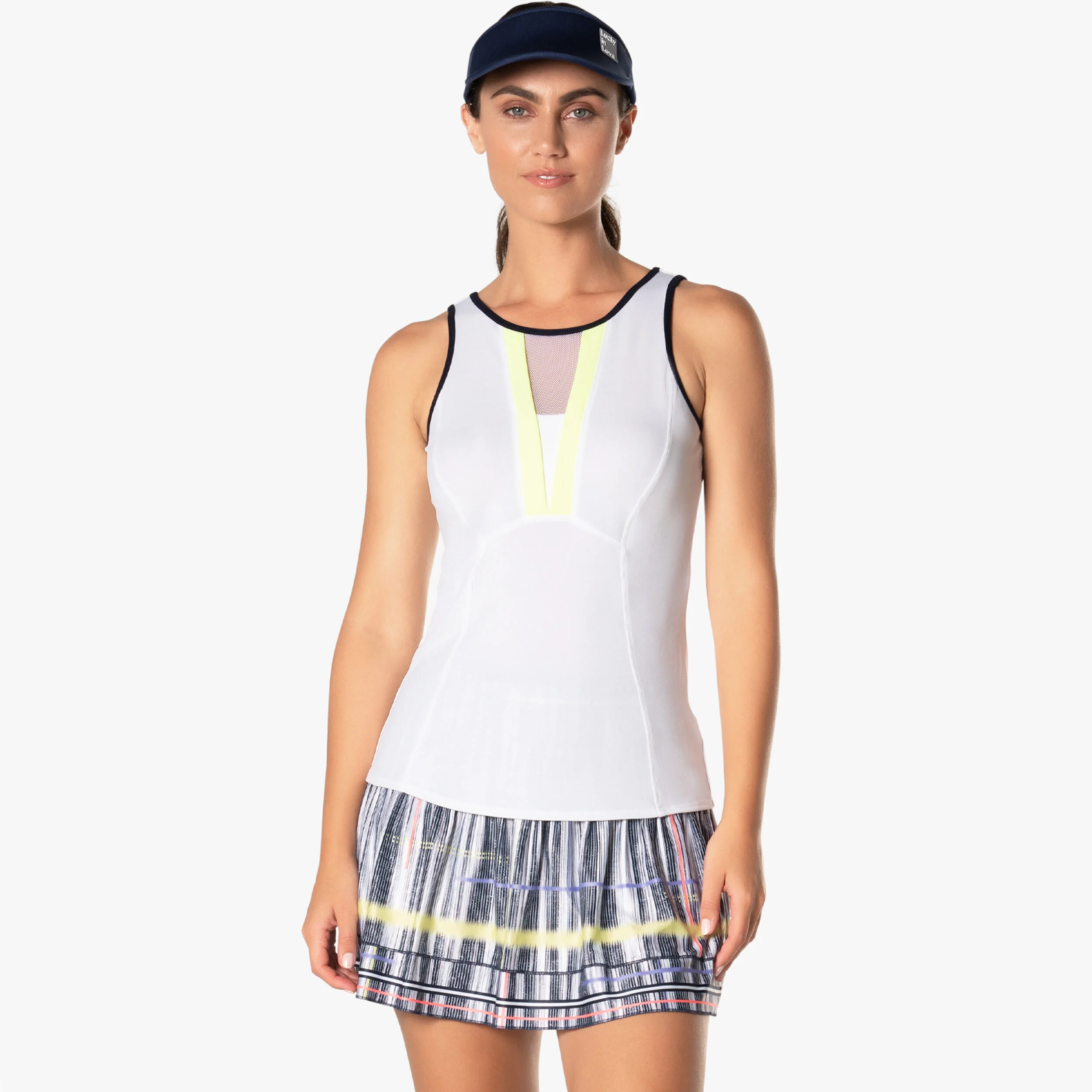 Lucky in Love Long Électrique Smocked Jupe Femmes - Blanc , Noir