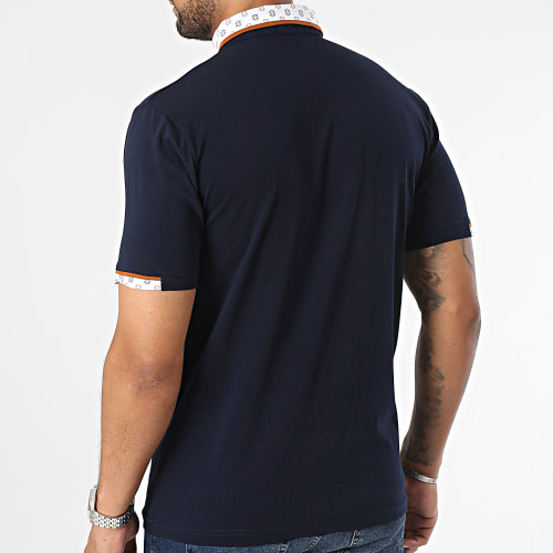 Polo Manches Courtes Bleu Marine