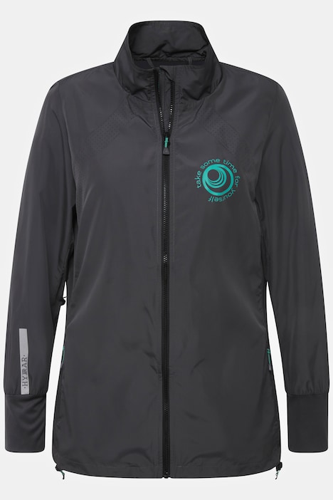 HYPRAR Jacke, leicht, Stehkragen, Tunnelzug, recycelt